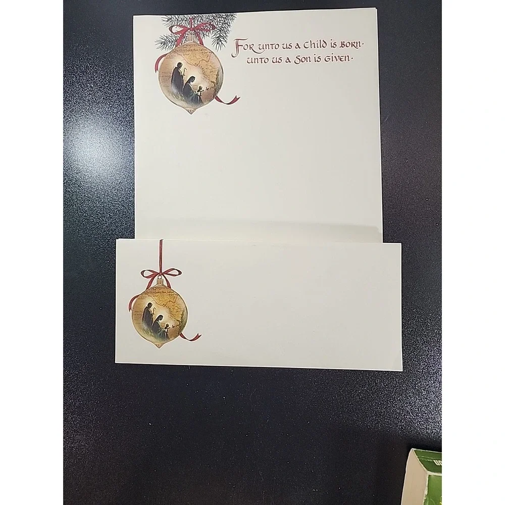 24 Sheets Computer Stationary Christmas Letter Announcments, Junk Journal Paper